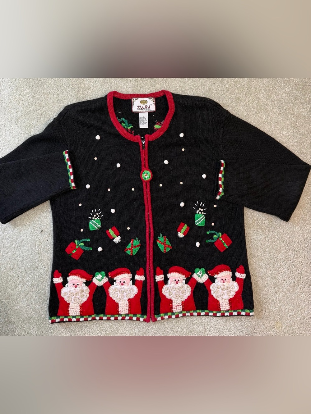 Vintage Tiara Woman’s Holiday Sweater